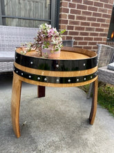 Load image into Gallery viewer, Barrel Coffee Table- Black Rings
