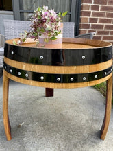 Load image into Gallery viewer, Barrel Coffee Table- Black Rings
